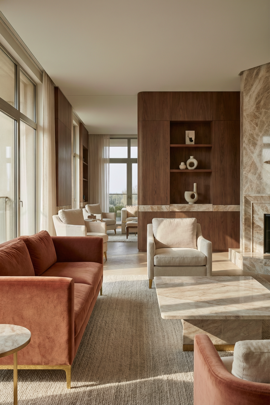 Light-luxury interior decoration
